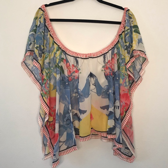 Flying Tomato flowing off the shoulder top - Picture 5 of 7